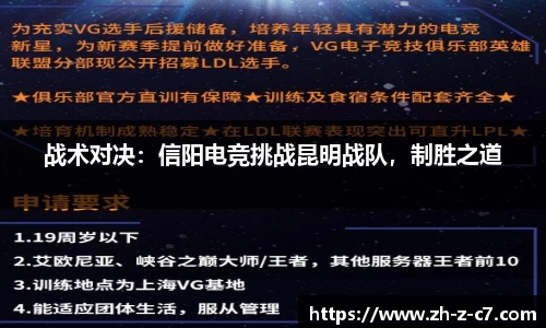 战术对决:信阳电竞挑战昆明战队,制胜之道